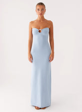 Samson Knit Maxi Dress - Blue